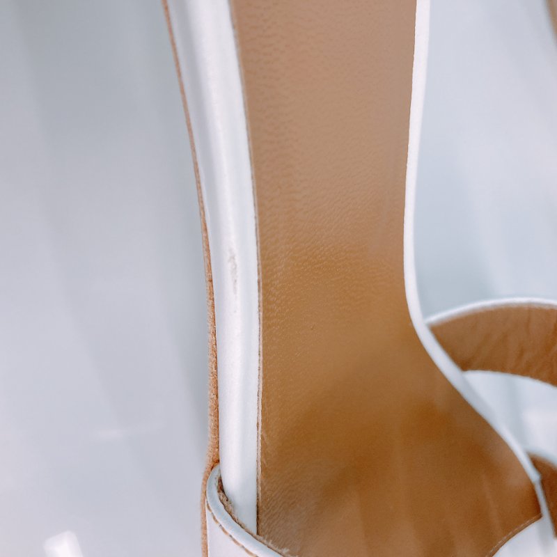 MS0551 Hermes 愛馬仕 H字 高跟涼鞋 光滑牛皮 白色 Oasis Sandal Swfit Blanc 38.5 Size-9