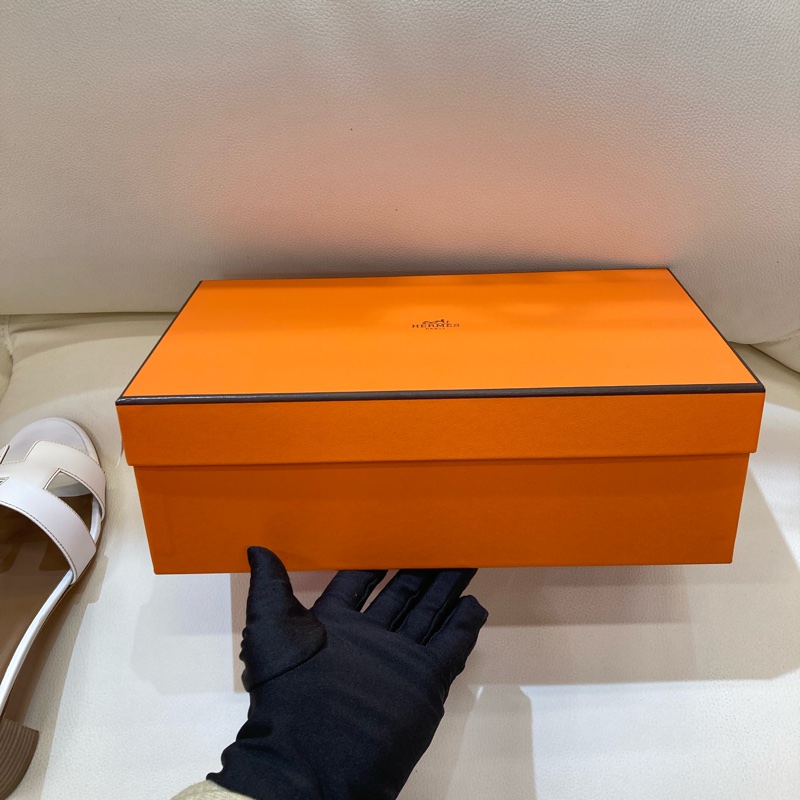 MS0551 Hermes 愛馬仕 H字 高跟涼鞋 光滑牛皮 白色 Oasis Sandal Swfit Blanc 38.5 Size-40