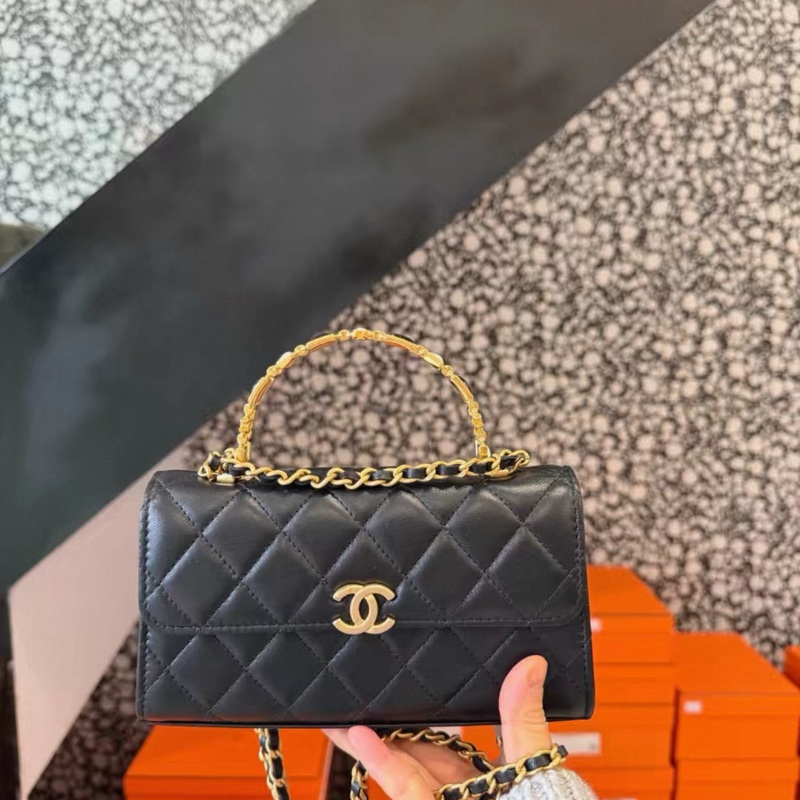 Chanel 琺瑯手柄 22b橫版Kelly-0