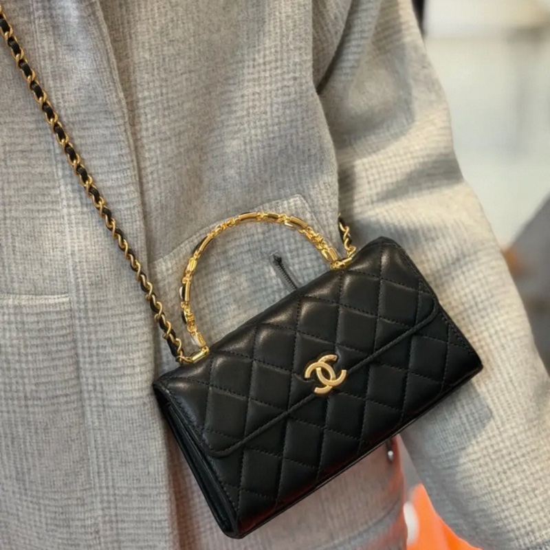 Chanel 琺瑯手柄 22b橫版Kelly-7