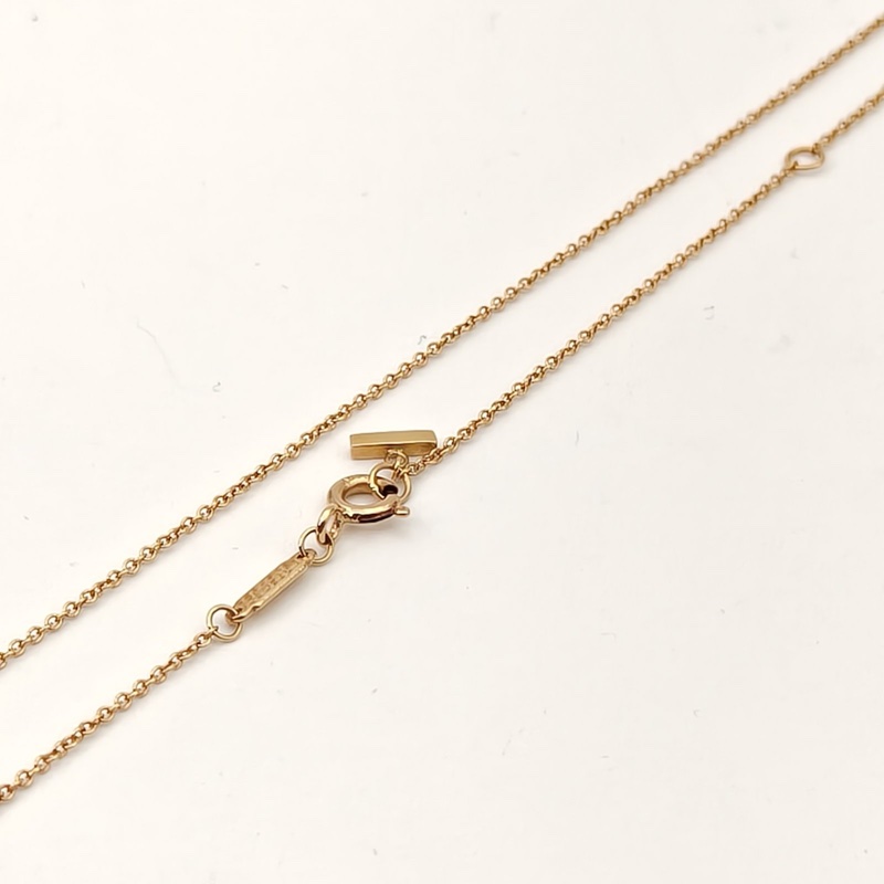 TIFFANY&CO TiffanyT微笑項鏈小號18K黃金項鏈黃金-4
