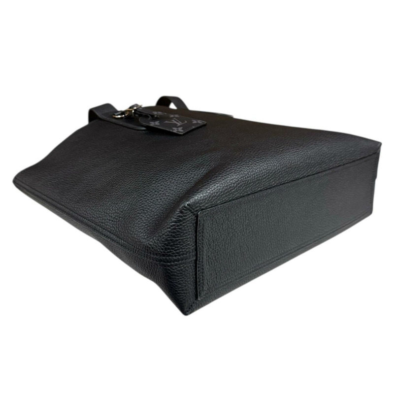 二手路易威登 Cabas Voyage NV 手提包，Taurillon 皮革，M52817，黑色，男士-5