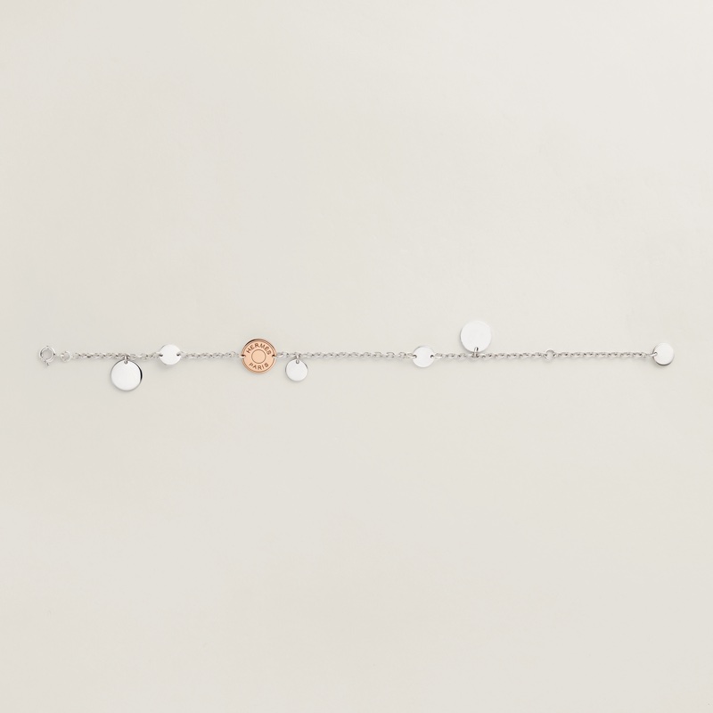 Hermes Ex-Libris手鍊 金銀幣純銀手鏈-6