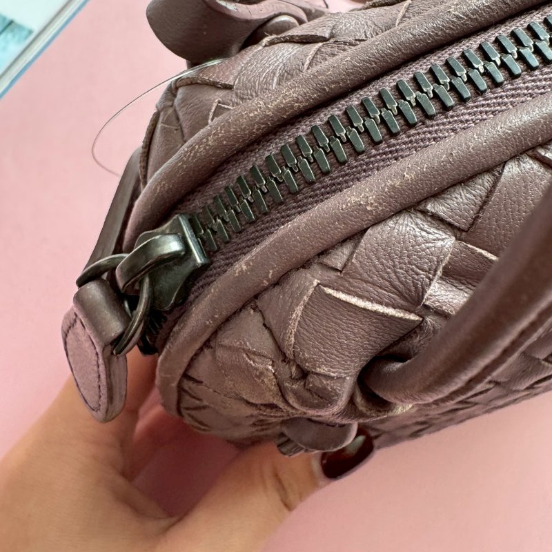 ✨不用兩萬 BV 藕紫色羊皮貝殼包 斜背包-48