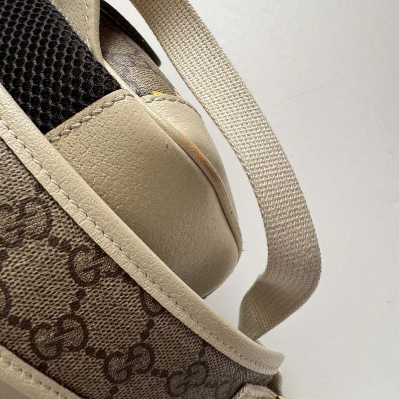 😍小朋友的禮物 GUCCI 紅蘋果米白後背包-6