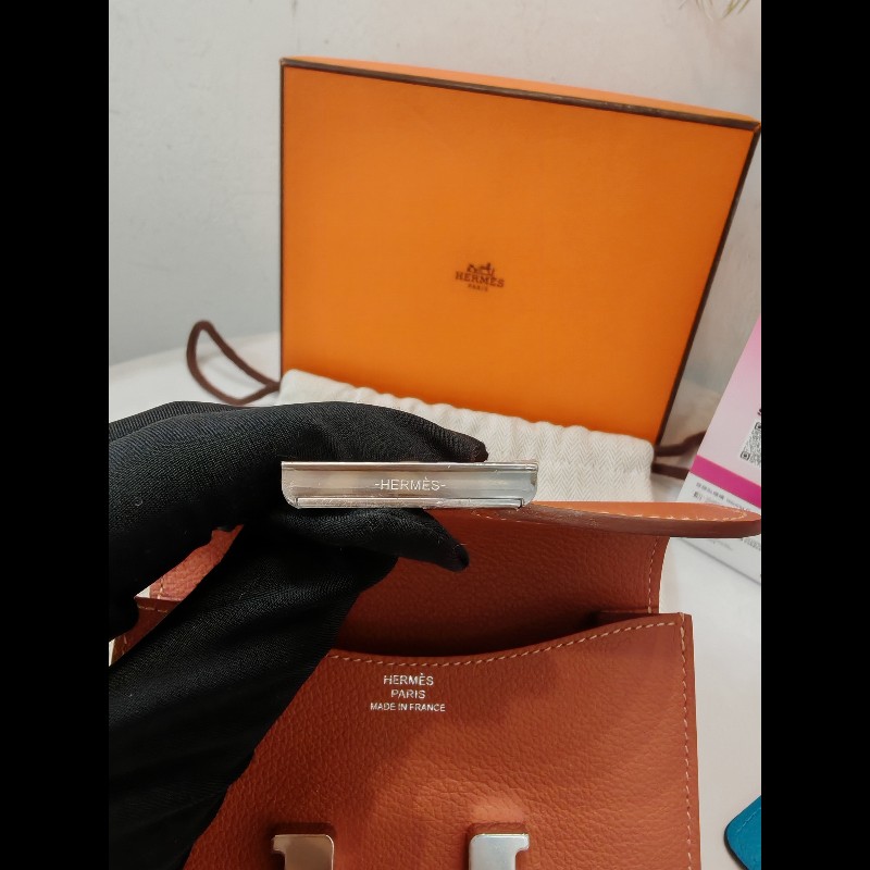 Hermes Constance slim 南瓜色-7