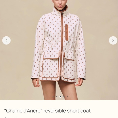 Chaine d'Ancre" reversible short coat 雙面可著