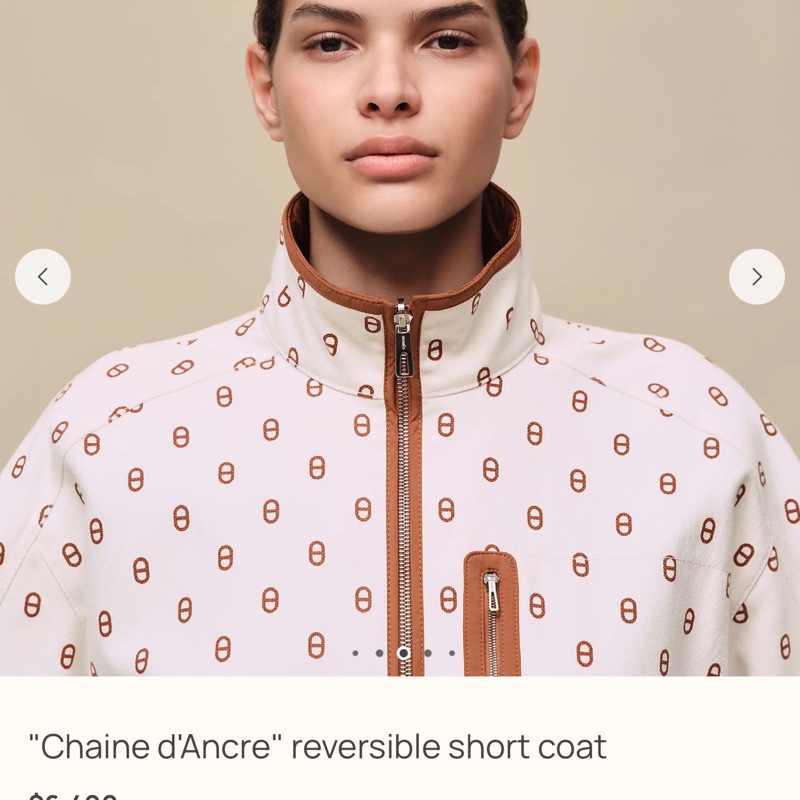 Chaine d'Ancre" reversible short coat 雙面可著-4