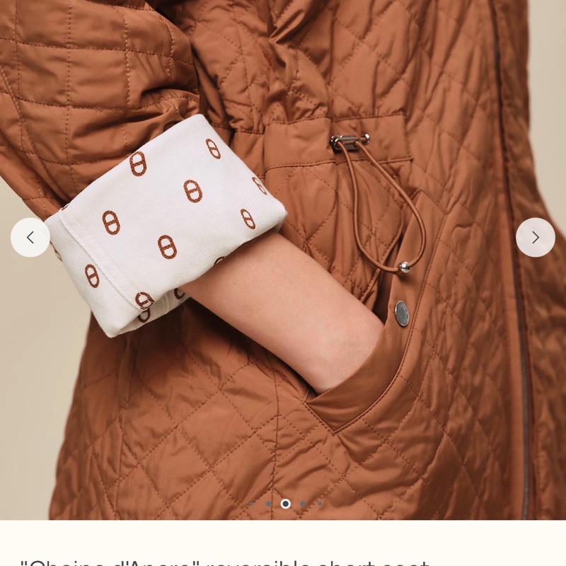 Chaine d'Ancre" reversible short coat 雙面可著-5