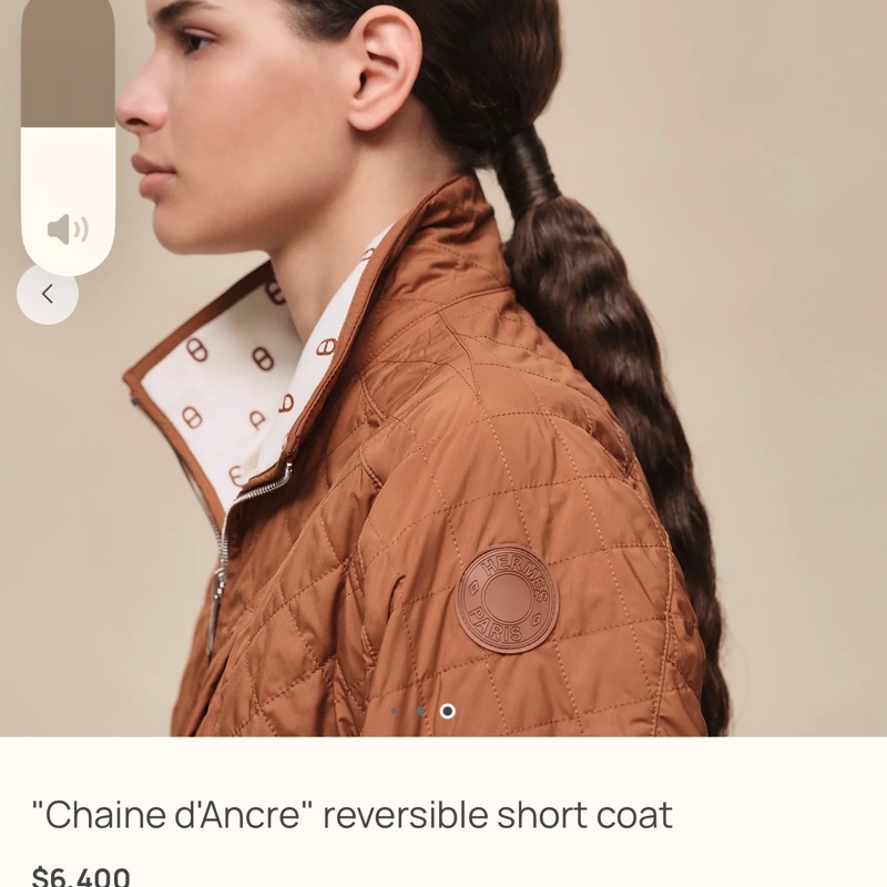 Chaine d'Ancre" reversible short coat 雙面可著-6