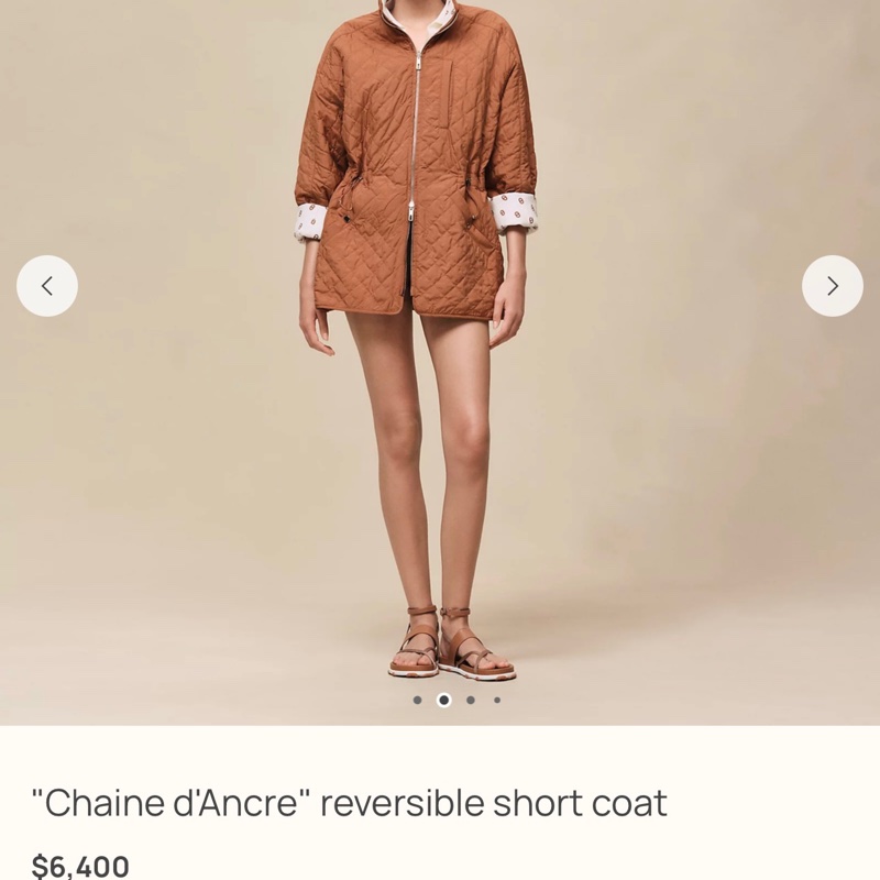 Chaine d'Ancre" reversible short coat 雙面可著-10