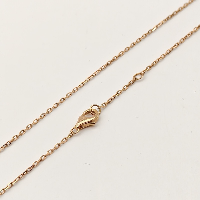 CARTIER JUSTEUNCLOU釘子14顆鑽項鏈18K玫瑰金/鑽石項鏈-4