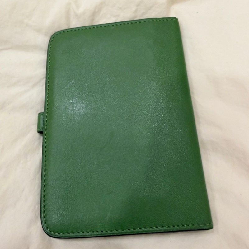 Hermes Dogon Compact 愛馬仕 綠色皮革 銀扣 錢包 皮夾-1