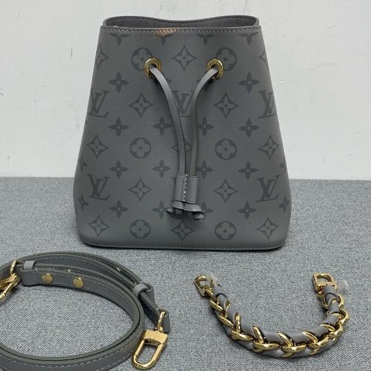 路易威登/Louis Vuitton 老花牛皮小水桶手提肩背斜背包-0