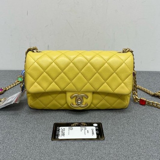 香奈兒/Chanel 彩色寶石滅霸 cf大mini 鏈條包-5