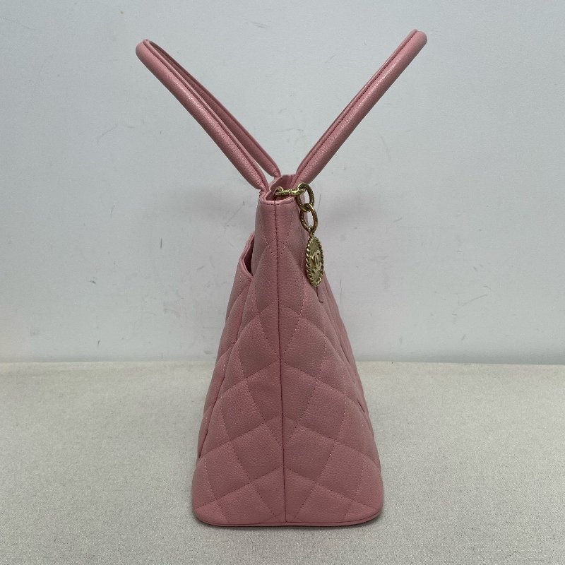 香奈兒/Chanel 希爾頓粉色菱格手提包-2