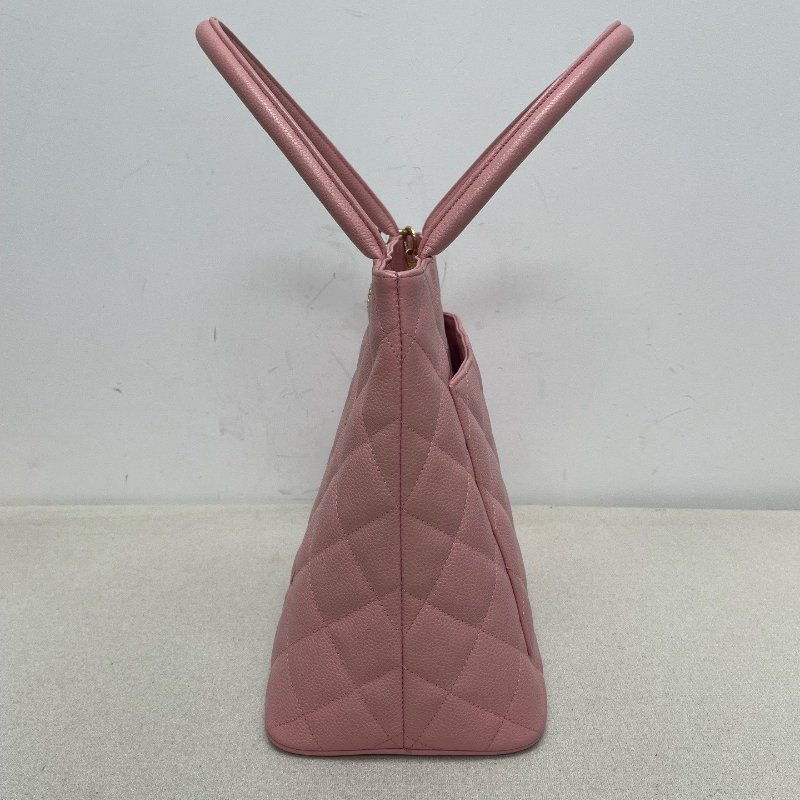 香奈兒/Chanel 希爾頓粉色菱格手提包-3