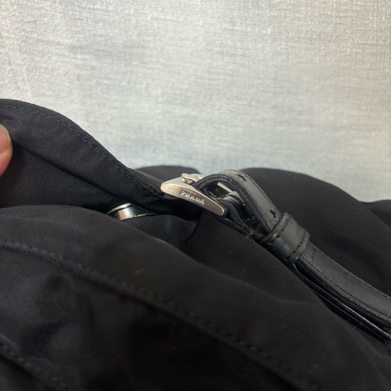 Prada 尼龍多用途 黑色雙肩包 背包-15