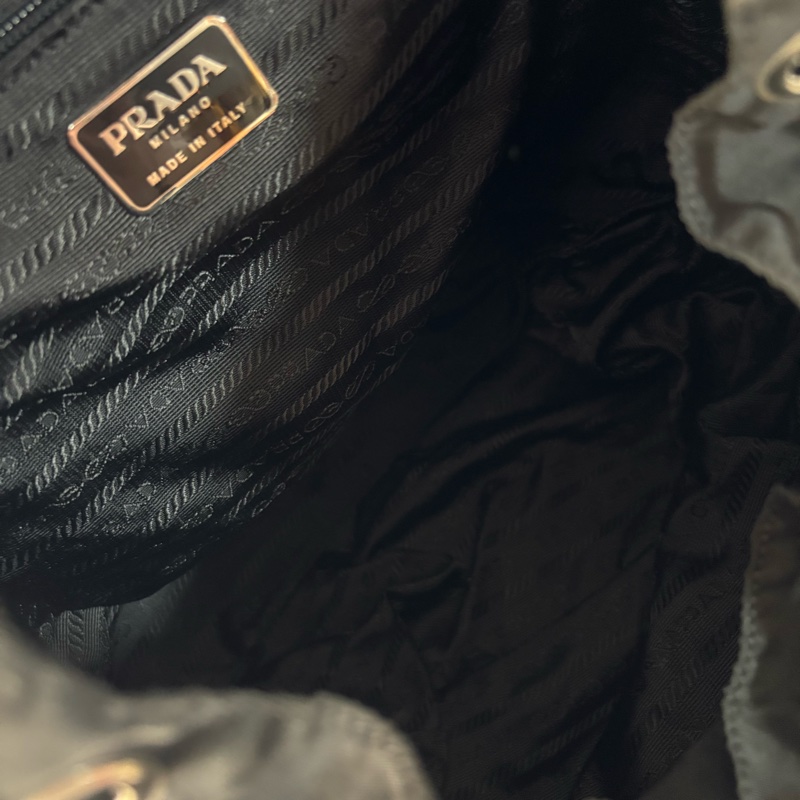 Prada 尼龍多用途 黑色雙肩包 背包-32