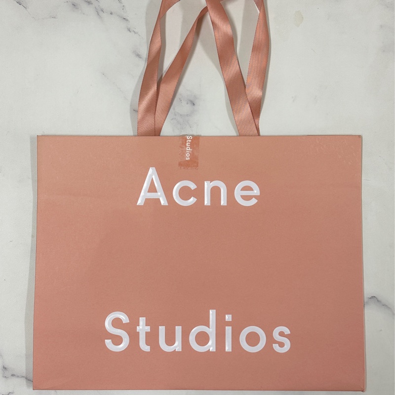 Acne Studios 100%素色羊毛圍巾 灰色/奶茶色-7