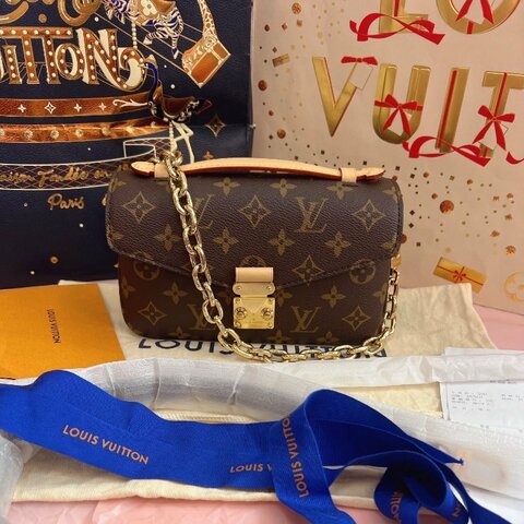 芯片款 路易威登/Louis Vuitton Sunset Pochette Metis 老花迷你郵差包