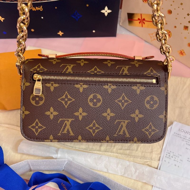 芯片款 路易威登/Louis Vuitton Sunset Pochette Metis 老花迷你郵差包-1