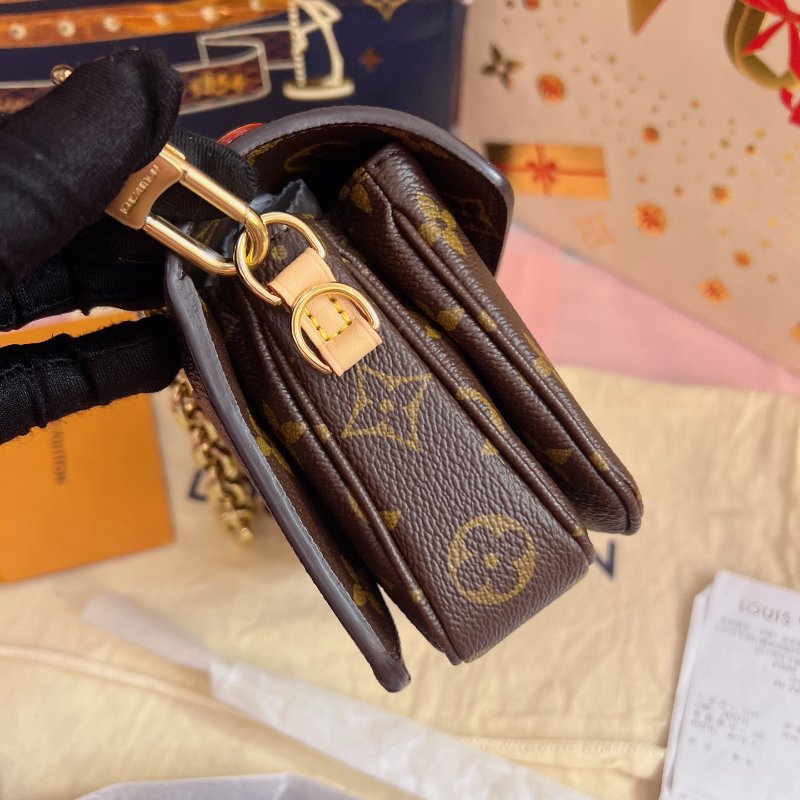 芯片款 路易威登/Louis Vuitton Sunset Pochette Metis 老花迷你郵差包-2