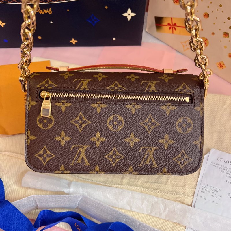 芯片款 路易威登/Louis Vuitton Sunset Pochette Metis 老花迷你郵差包-6