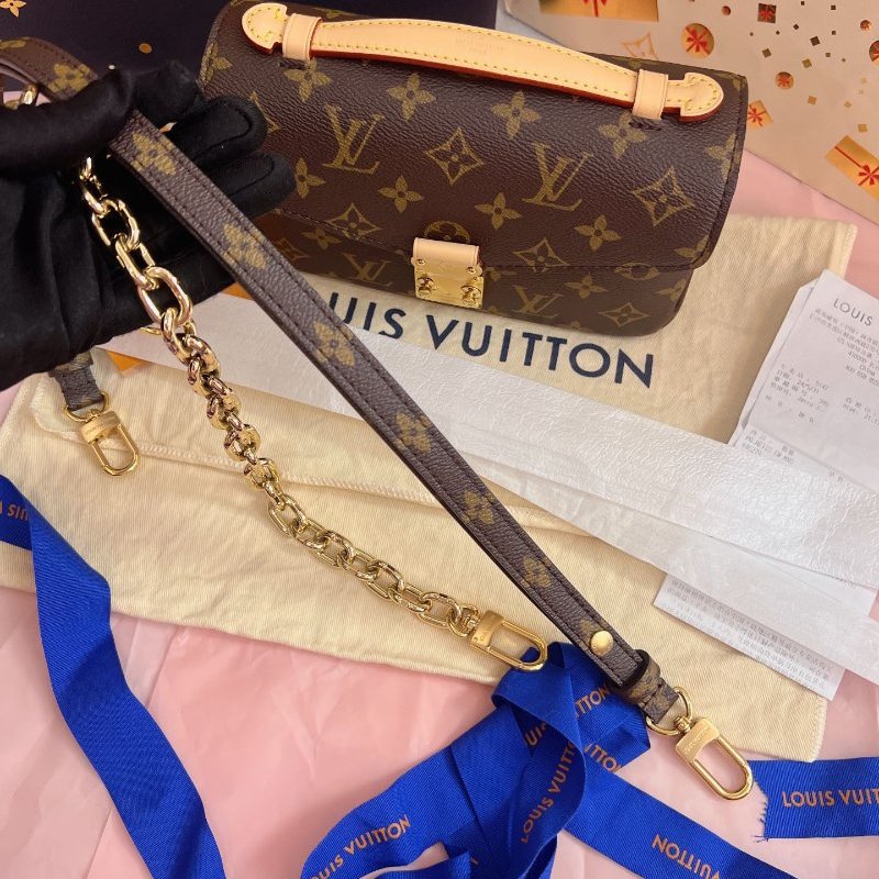 芯片款 路易威登/Louis Vuitton Sunset Pochette Metis 老花迷你郵差包-8