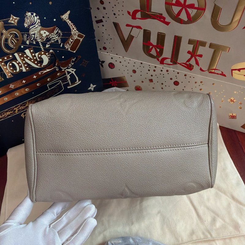 芯片款 路易威登/Louis Vuitton 純皮灰色 有鎖無鑰匙-7