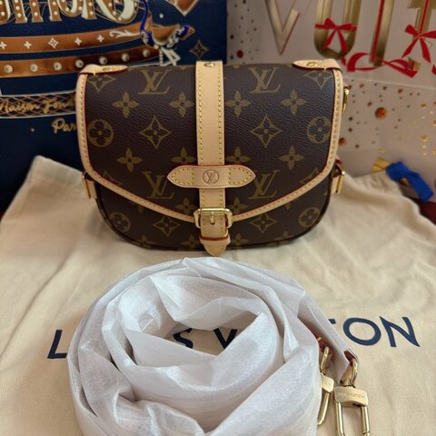 芯片款 路易威登/Louis Vuitton 雙子星Saumer BB馬鞍包