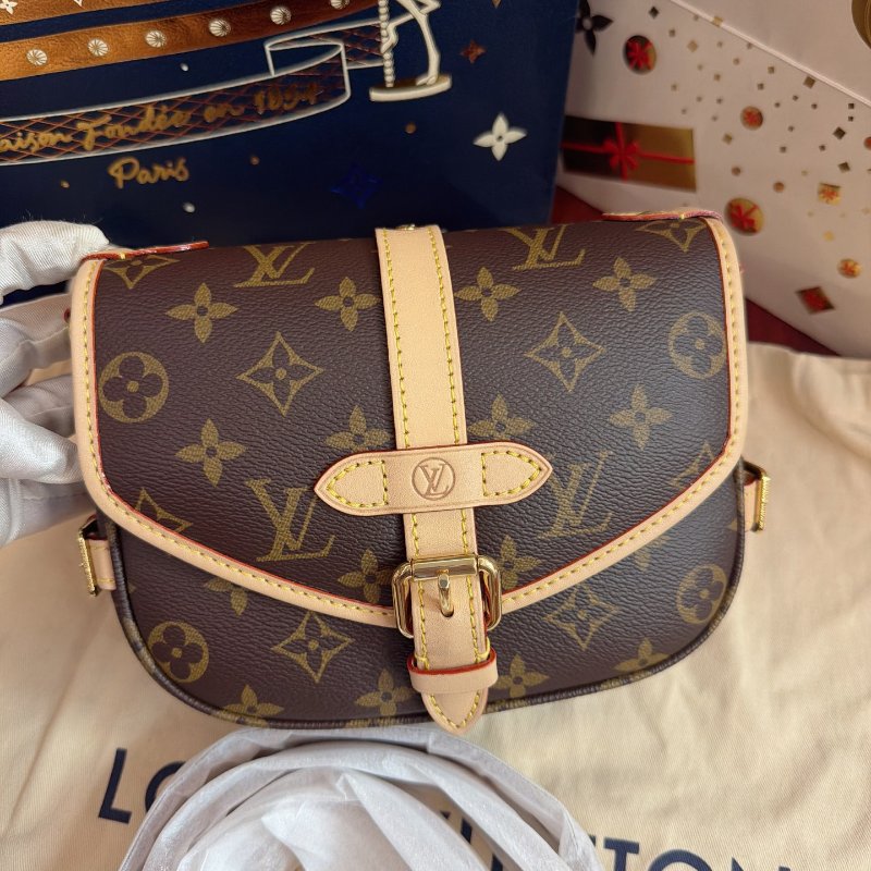 芯片款 路易威登/Louis Vuitton 雙子星Saumer BB馬鞍包-5