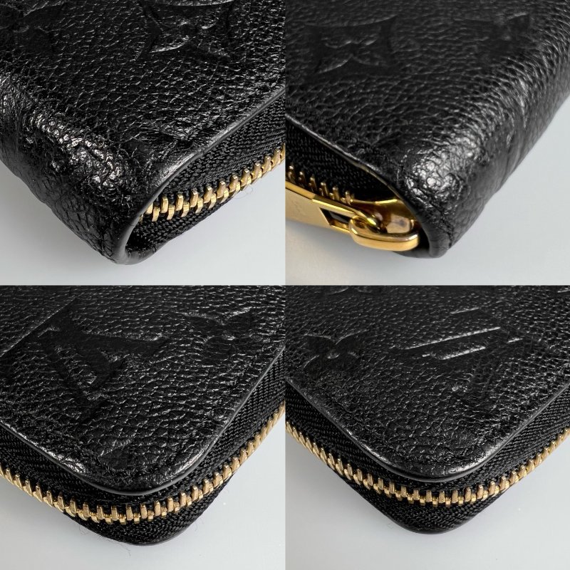 LV M61864 黑壓紋ㄇ拉長夾-9