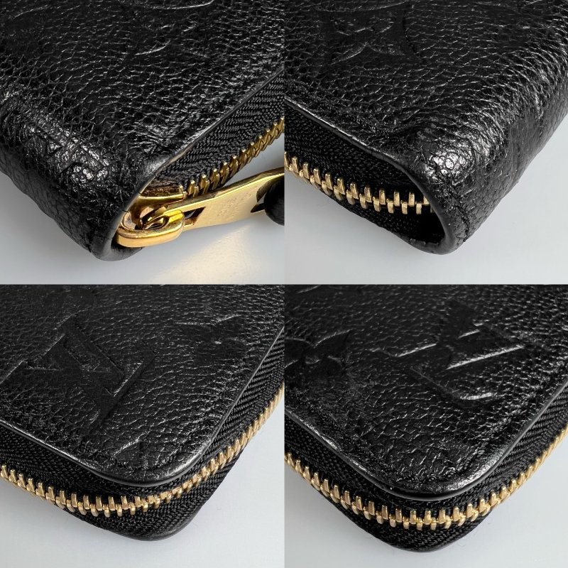 LV M61864 黑壓紋ㄇ拉長夾-10