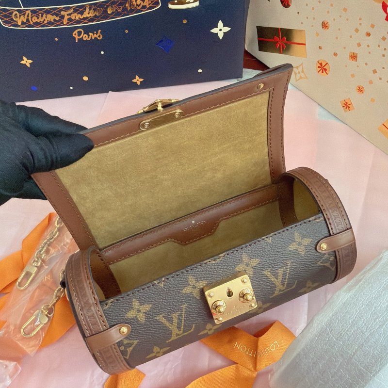 全新品 路易威登/Louis Vuitton 老花巴比龍圓桶包-3