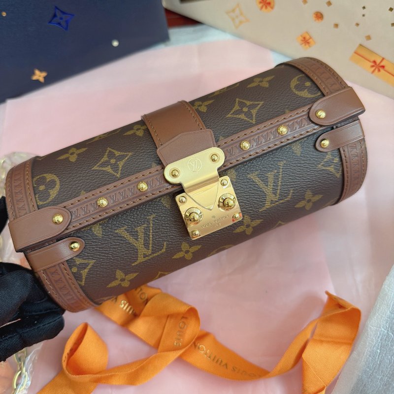 全新品 路易威登/Louis Vuitton 老花巴比龍圓桶包-5