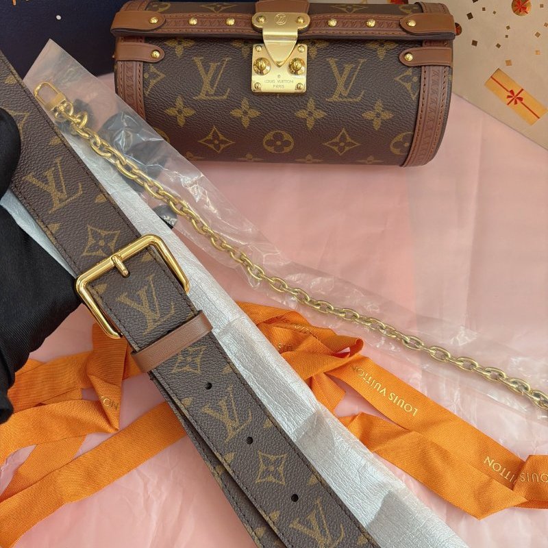 全新品 路易威登/Louis Vuitton 老花巴比龍圓桶包-9