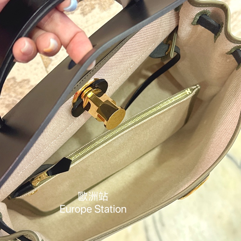 Hermès Herbag 31cm 橄欖綠色-4