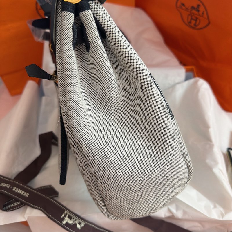 全新品 HERMES愛馬仕Herbag31 福寶賽道黑色金扣 豬鼻子B刻 附件盒子塵袋鎖鑰匙-1