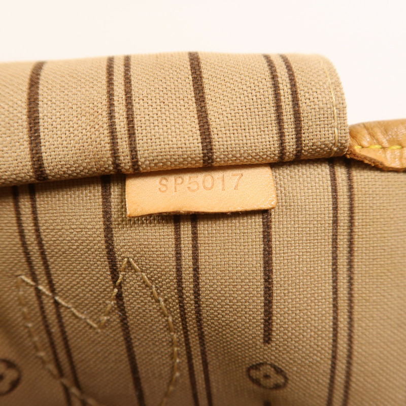 LOUIS VUITTON Monogram Neverfull MM金扣手挽袋-6