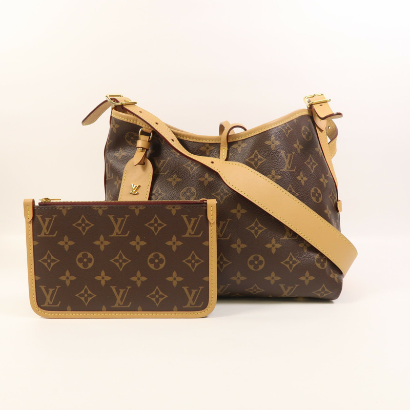 LOUIS VUITTON Monogram CarryAll PM金扣肩背袋-7