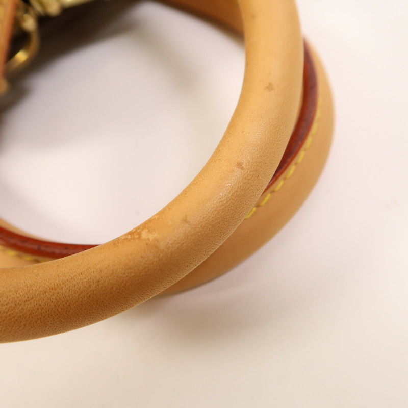 LOUIS VUITTON Monogram Deauville金扣手挽袋棕色-13