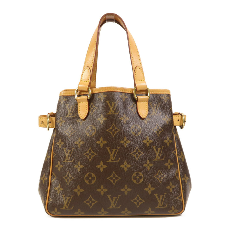 LOUIS VUITTON Monogram Batignolles金扣手挽袋棕色-1