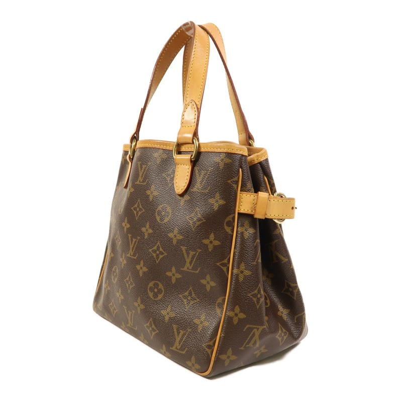 LOUIS VUITTON Monogram Batignolles金扣手挽袋棕色-2