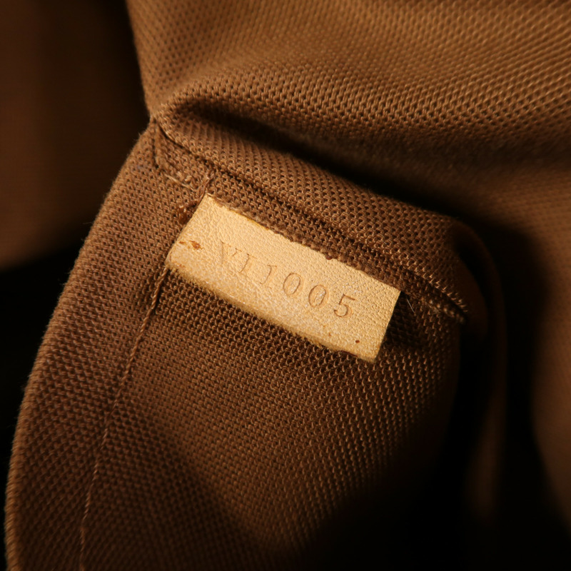 LOUIS VUITTON Monogram Batignolles金扣手挽袋棕色-6