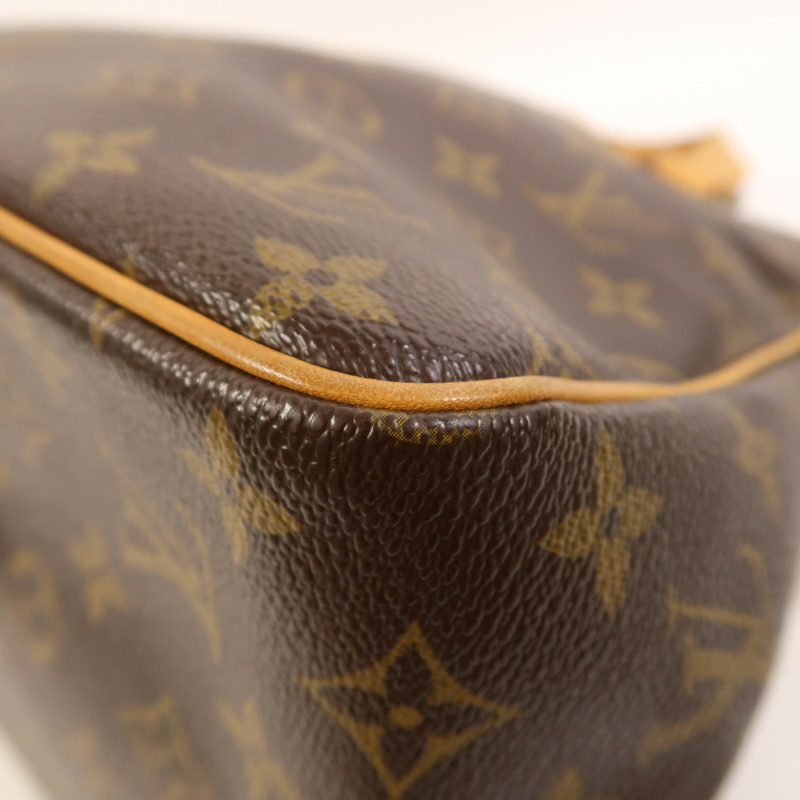 LOUIS VUITTON Monogram Batignolles金扣手挽袋棕色-9