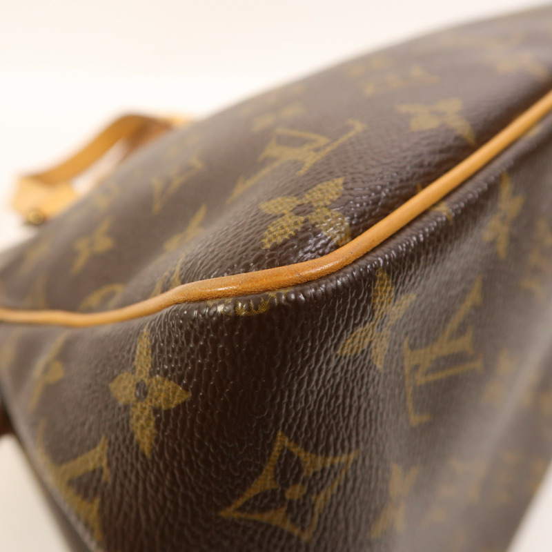 LOUIS VUITTON Monogram Batignolles金扣手挽袋棕色-12