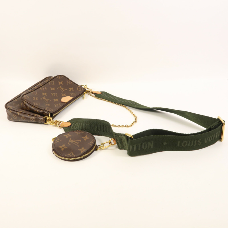 LOUIS VUITTON Monogram Multi Pochette Accessoires金扣肩背袋-8
