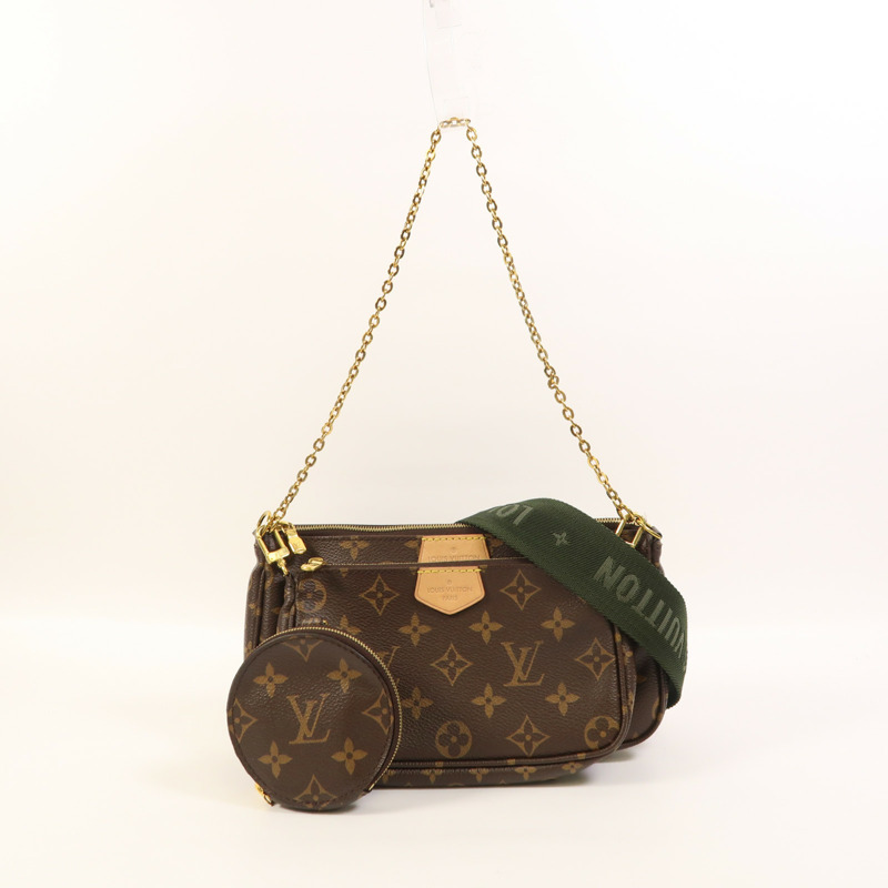 LOUIS VUITTON Monogram Multi Pochette Accessoires金扣肩背袋-9