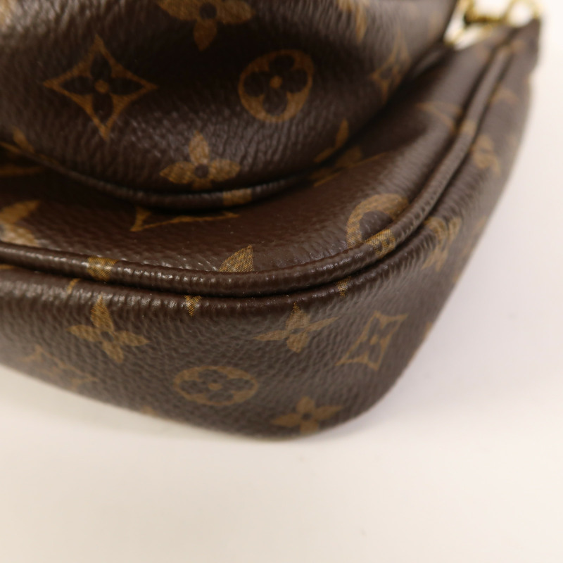 LOUIS VUITTON Monogram Multi Pochette Accessoires金扣肩背袋-10